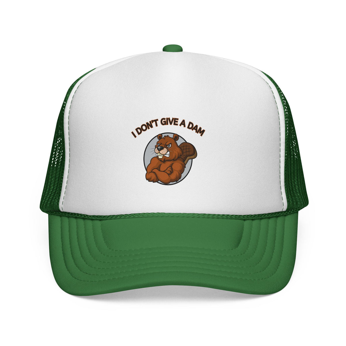 I Don’t Give a Dam Beaver Trucker Cap | Funny Animal Hat