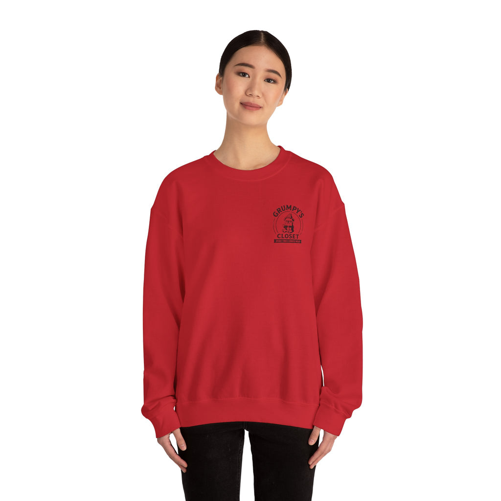 Grumpy’s Closet Crewneck Sweatshirt | Cozy Logo Pullover