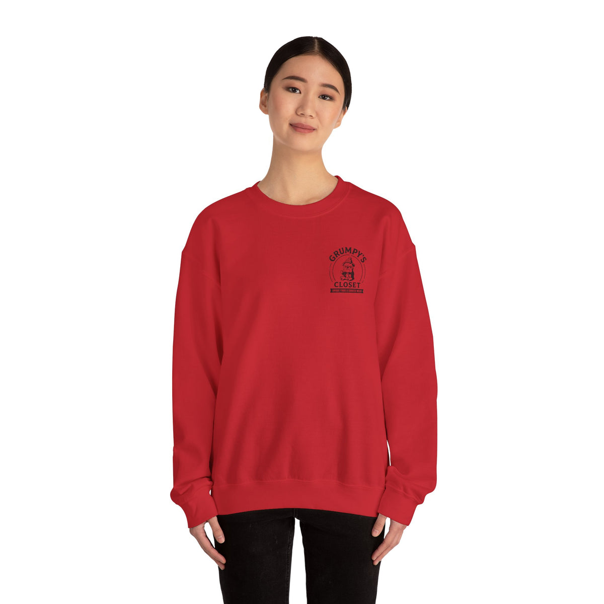 Grumpy’s Closet Crewneck Sweatshirt | Cozy Logo Pullover