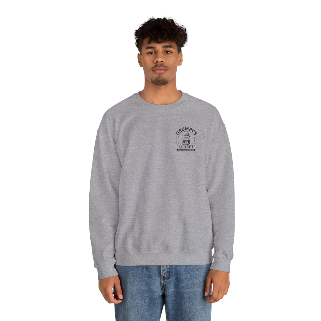 Grumpy’s Closet Crewneck Sweatshirt | Cozy Logo Pullover