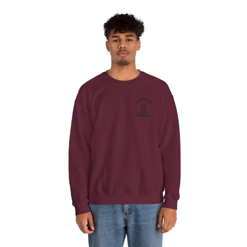 Grumpy’s Closet Crewneck Sweatshirt | Cozy Logo Pullover