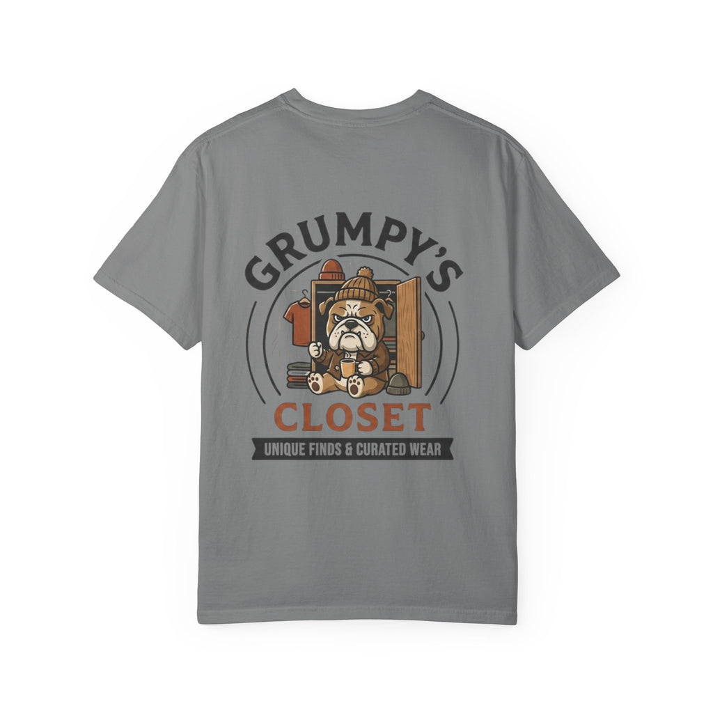 Grumpy’s Closet Bulldog Logo T-Shirt | Garment-Dyed Graphic Tee