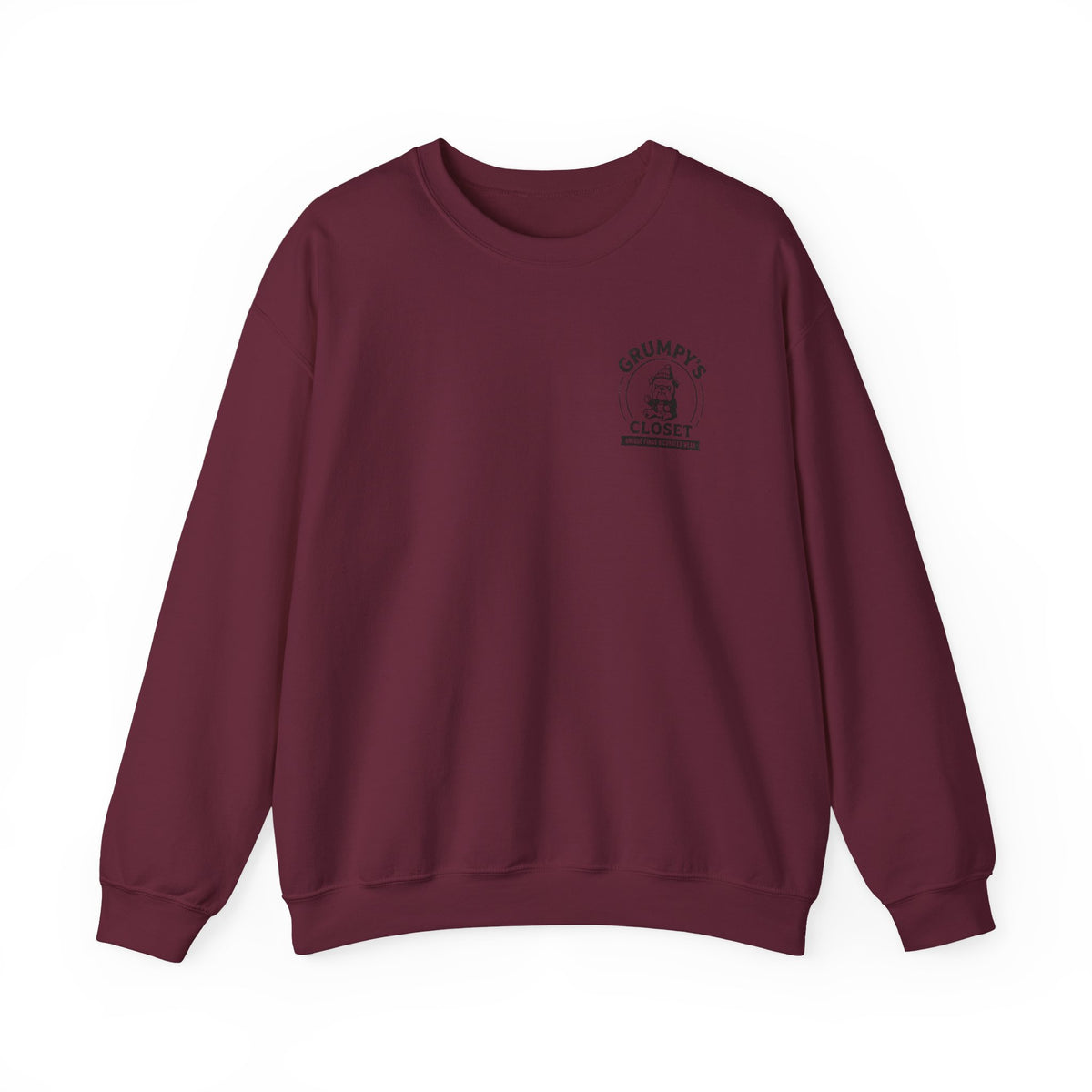 Grumpy’s Closet Crewneck Sweatshirt | Cozy Logo Pullover