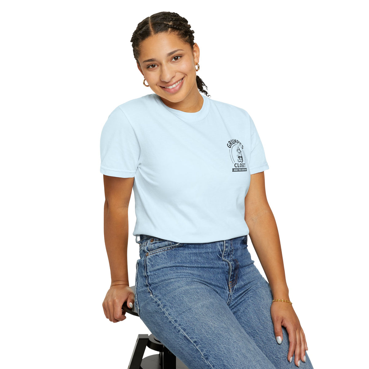 Grumpy’s Closet Bulldog Logo T-Shirt | Garment-Dyed Graphic Tee