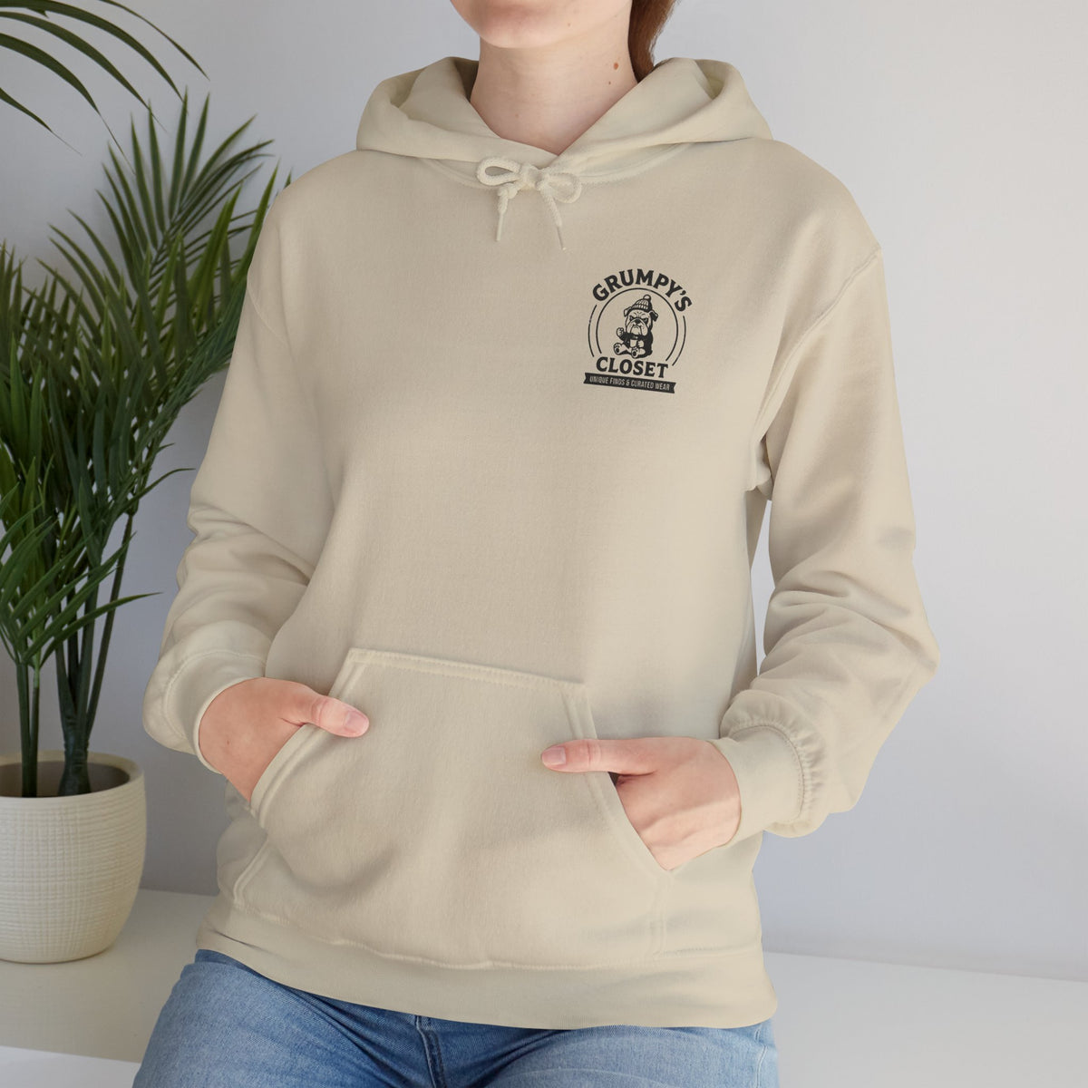 Grumpy's Closet Logo Hoodie | Unisex Graphic Pullover