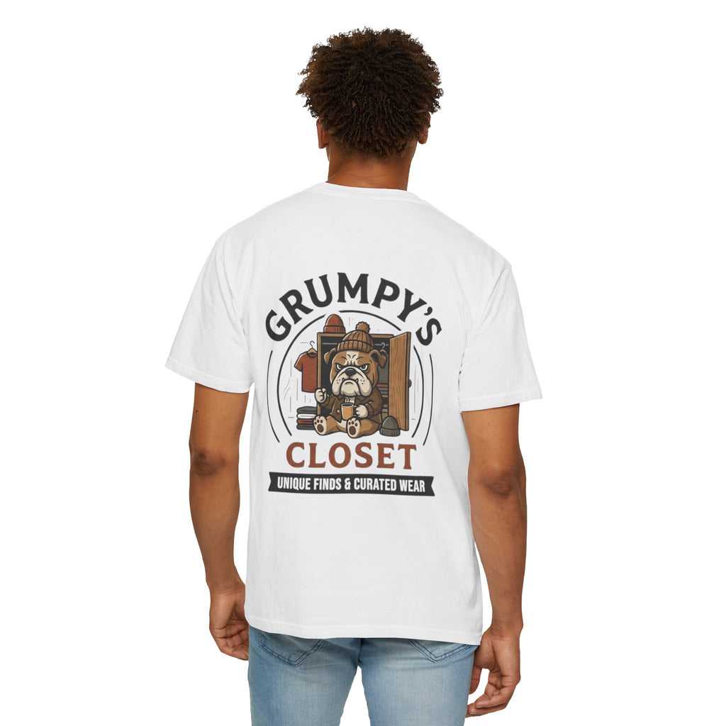 Grumpy’s Closet Bulldog Logo T-Shirt | Garment-Dyed Graphic Tee