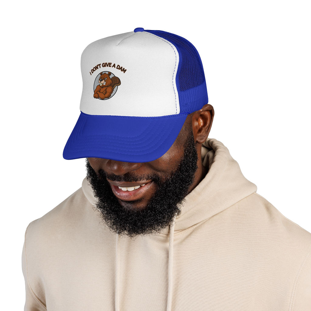 I Don’t Give a Dam Beaver Trucker Cap | Funny Animal Hat