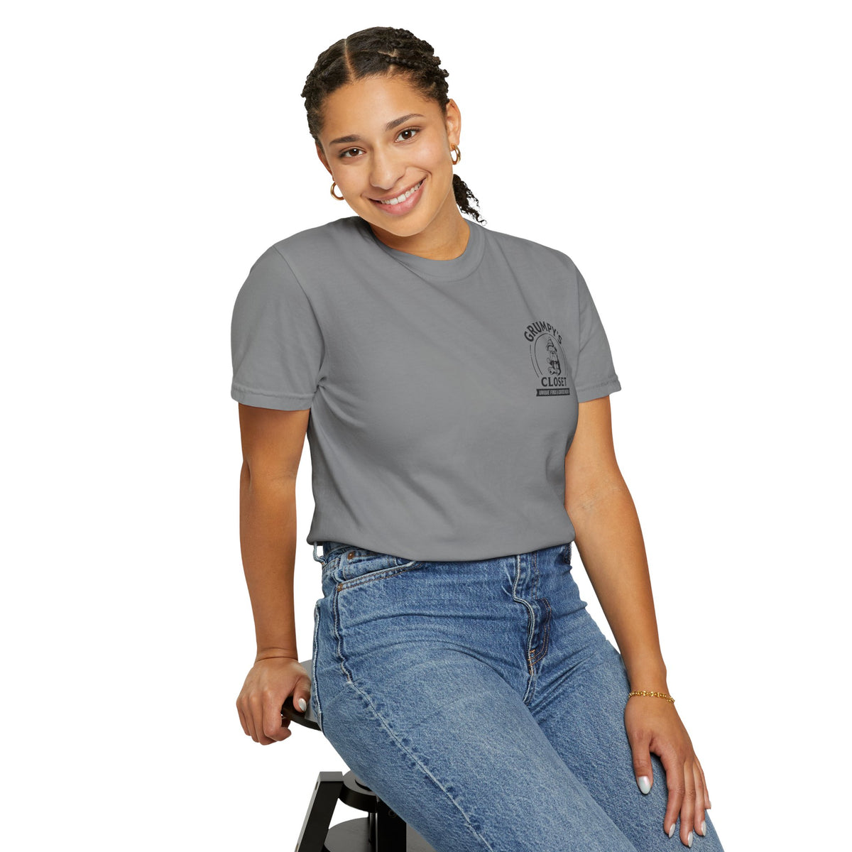 Grumpy’s Closet Bulldog Logo T-Shirt | Garment-Dyed Graphic Tee