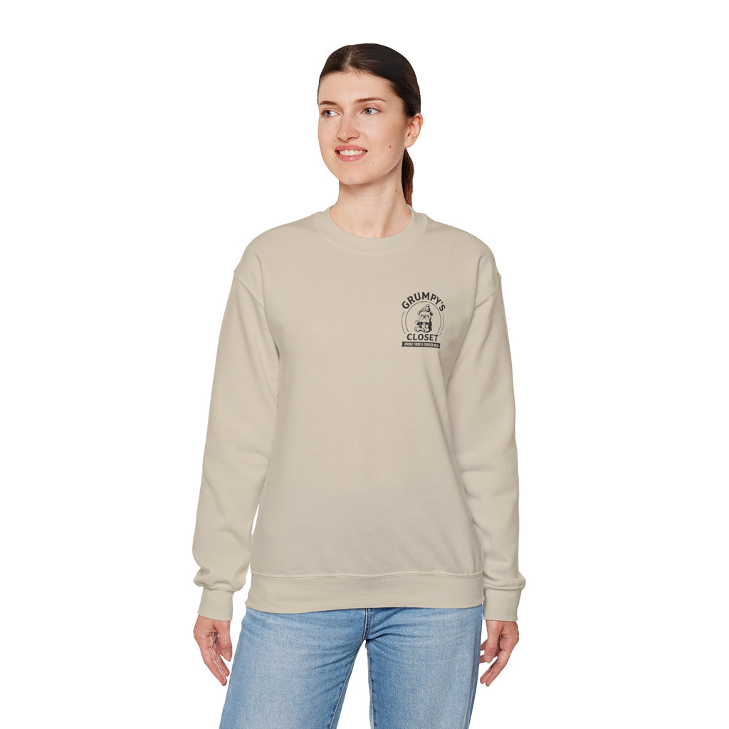 Grumpy’s Closet Crewneck Sweatshirt | Cozy Logo Pullover