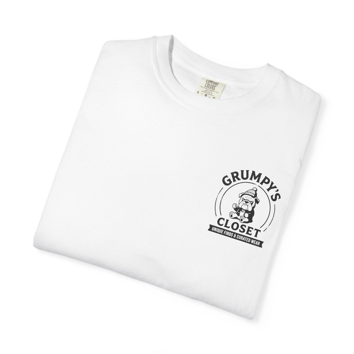 Grumpy’s Closet Bulldog Logo T-Shirt | Garment-Dyed Graphic Tee