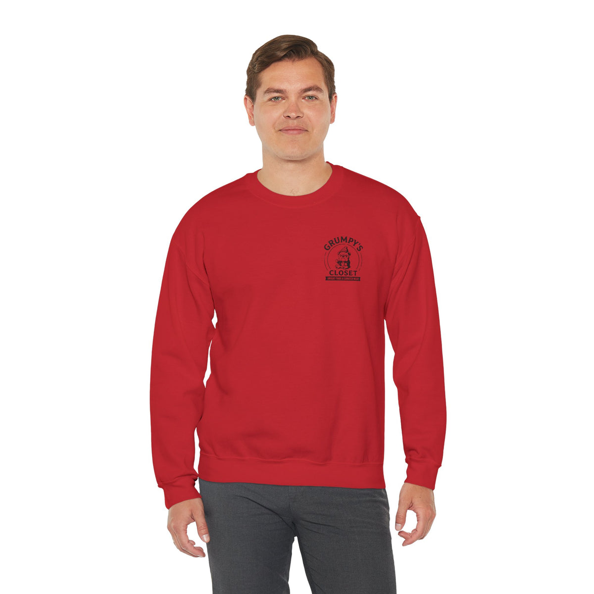 Grumpy’s Closet Crewneck Sweatshirt | Cozy Logo Pullover