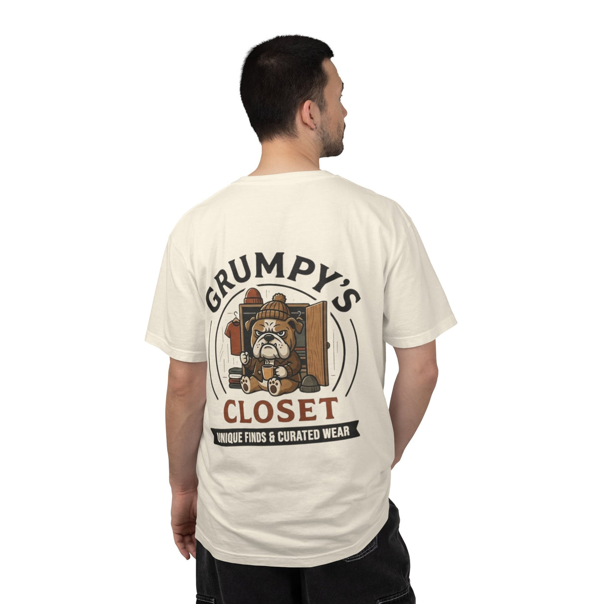 Grumpy’s Closet Bulldog Logo T-Shirt | Garment-Dyed Graphic Tee