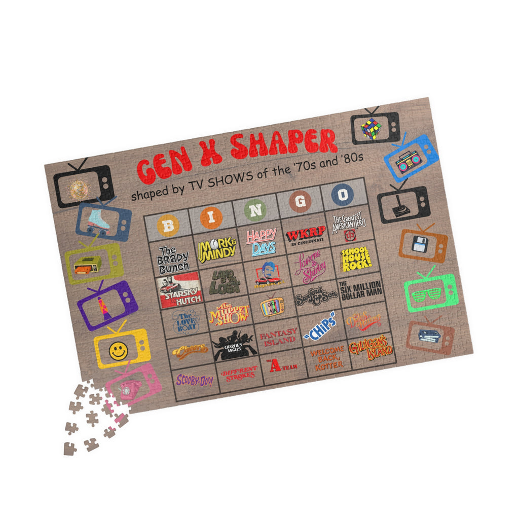 Gen X 70s & 80s TV Shows Puzzle | 1014-Piece Retro Jigsaw