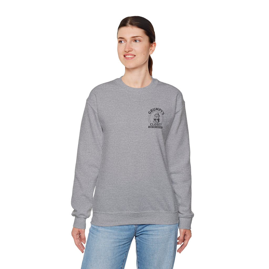 Grumpy’s Closet Crewneck Sweatshirt | Cozy Logo Pullover