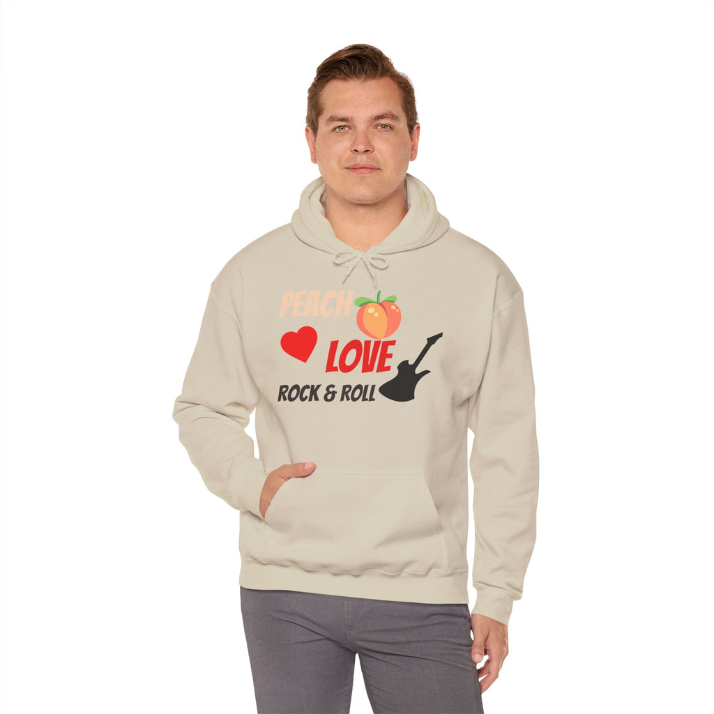 Peach Love Rock & Roll Hoodie | Original Front Logo