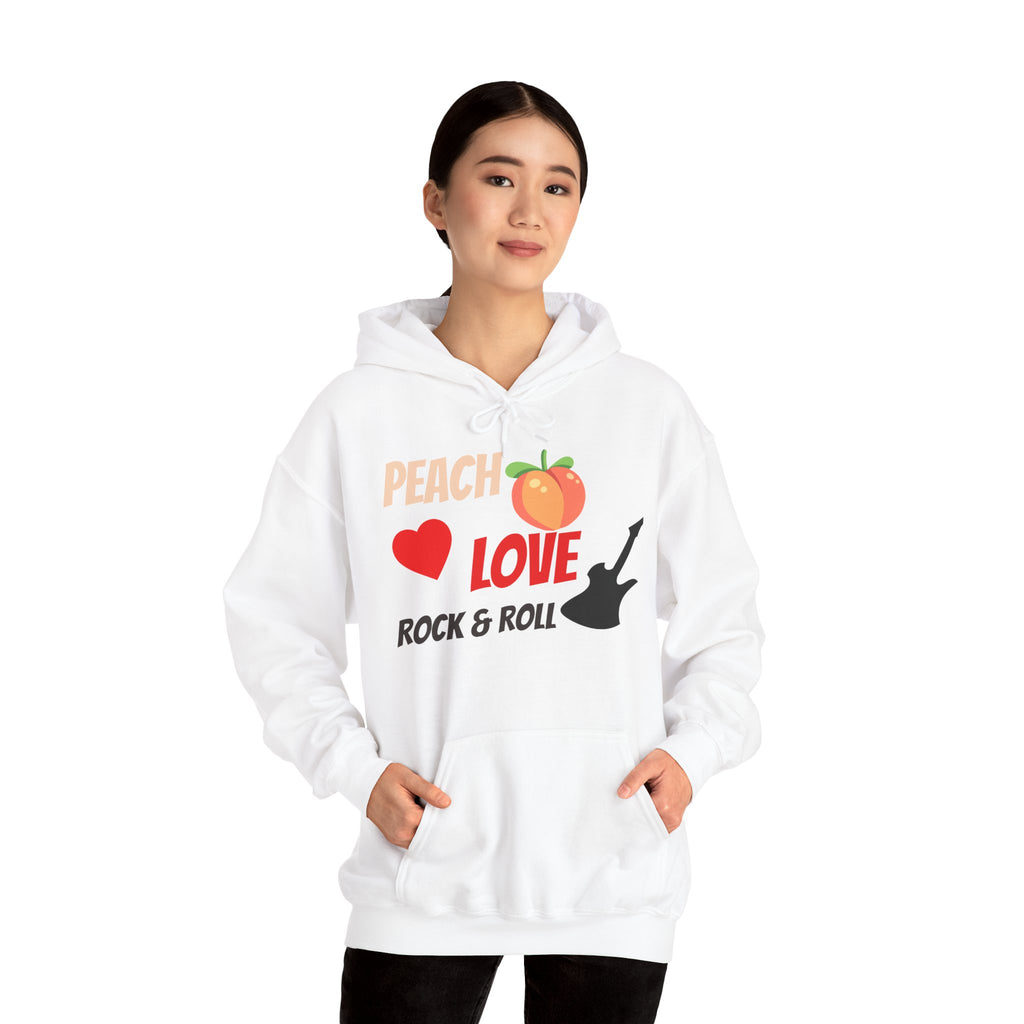Peach Love Rock & Roll Hoodie | Original Front Logo