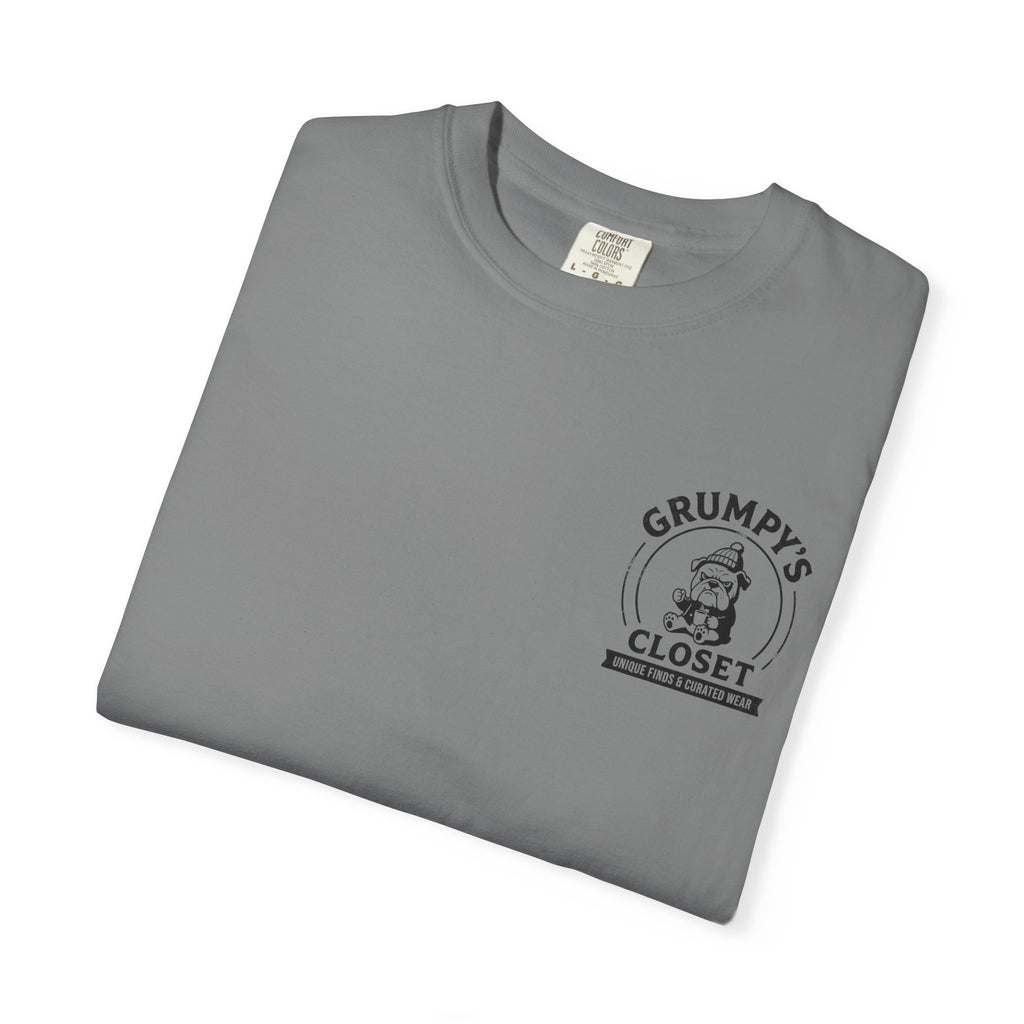 Grumpy’s Closet Bulldog Logo T-Shirt | Garment-Dyed Graphic Tee