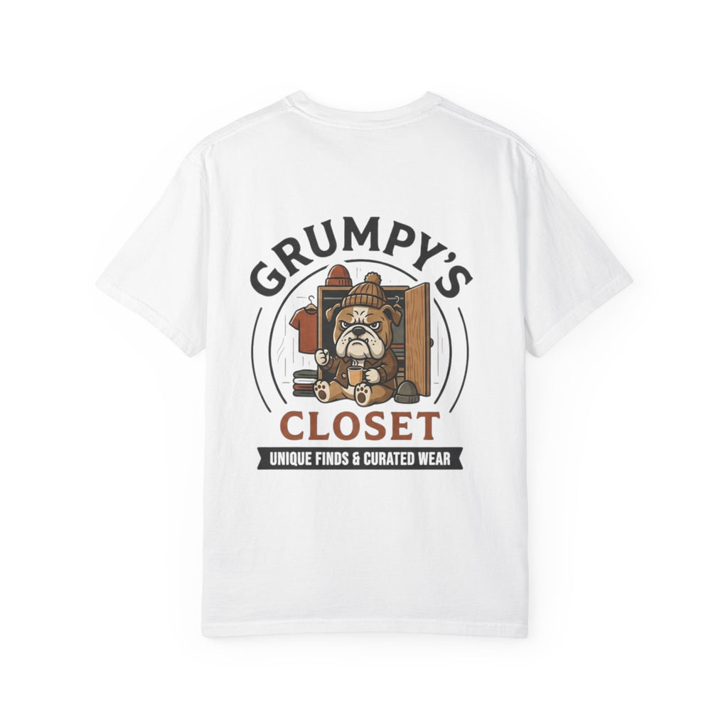 Grumpy’s Closet Bulldog Logo T-Shirt | Garment-Dyed Graphic Tee