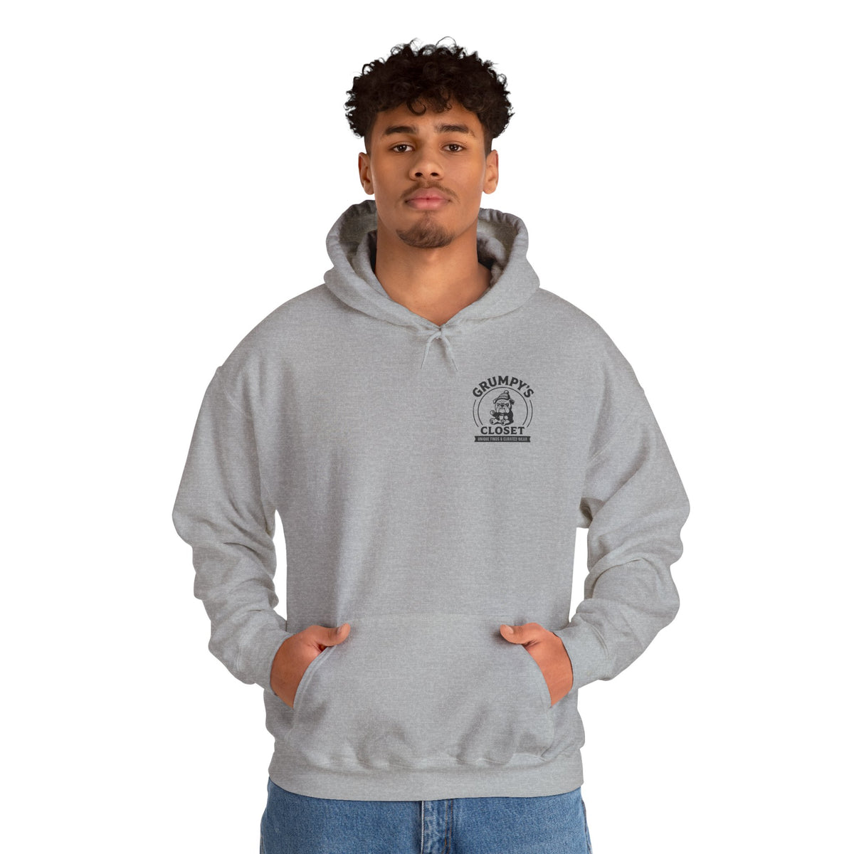 Grumpy's Closet Logo Hoodie | Unisex Graphic Pullover