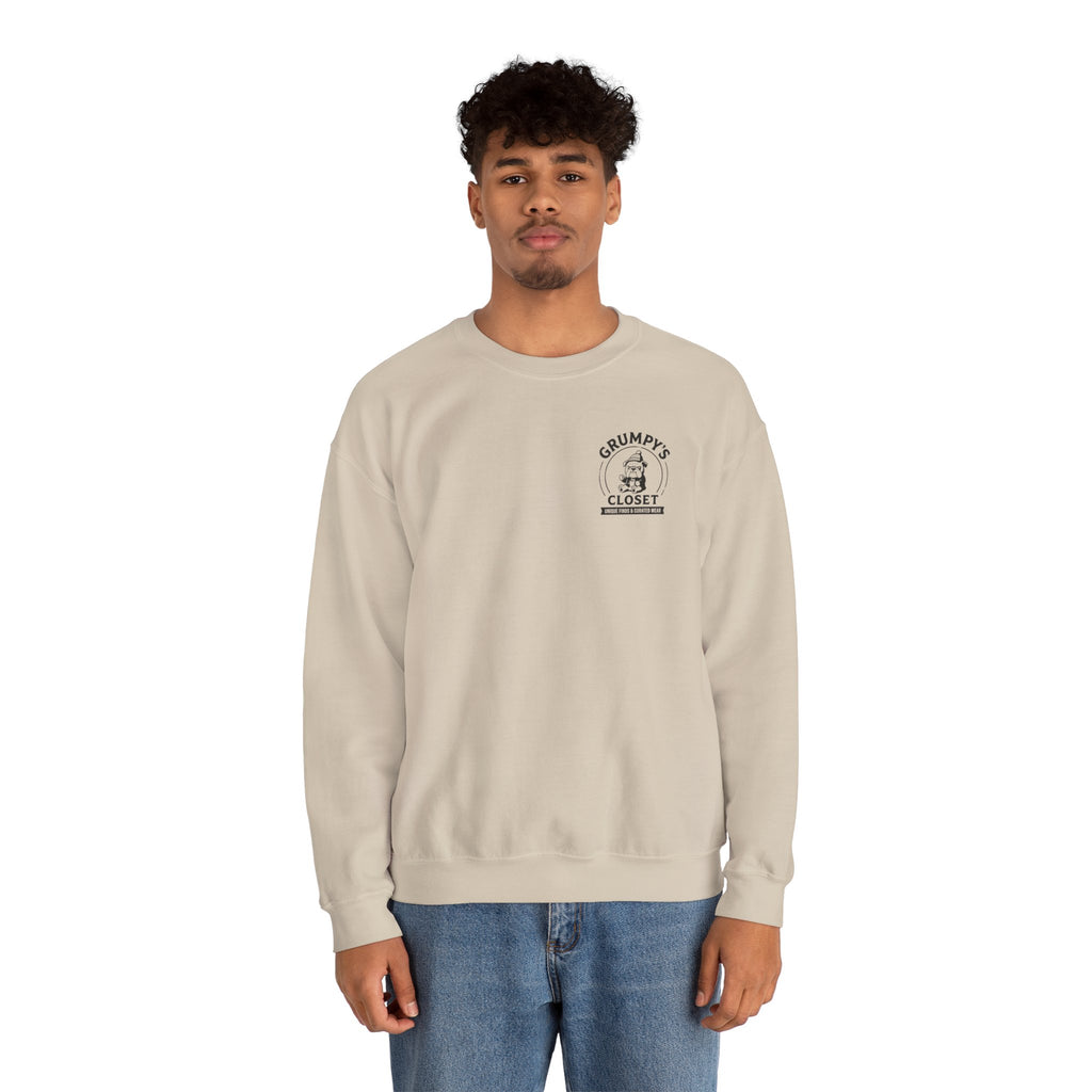 Grumpy’s Closet Crewneck Sweatshirt | Cozy Logo Pullover