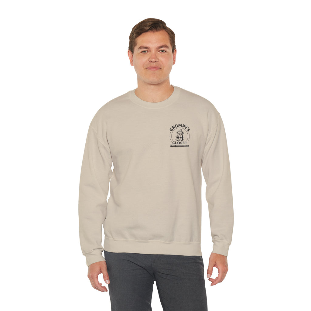 Grumpy’s Closet Crewneck Sweatshirt | Cozy Logo Pullover