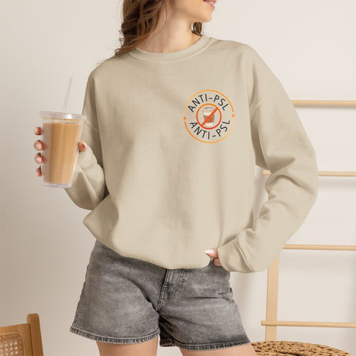 Anti Pumpkin Spice Club Crewneck | Marked Safe Fall Sweatshirt