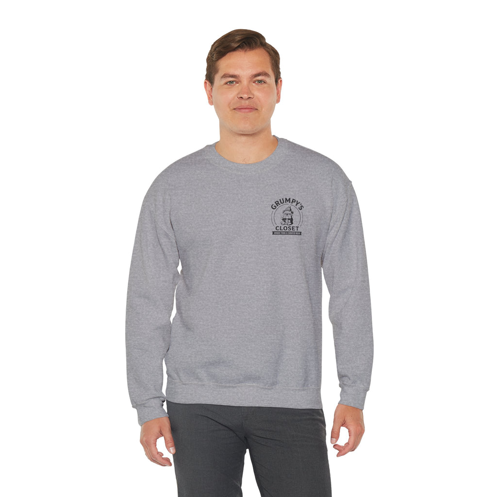 Grumpy’s Closet Crewneck Sweatshirt | Cozy Logo Pullover