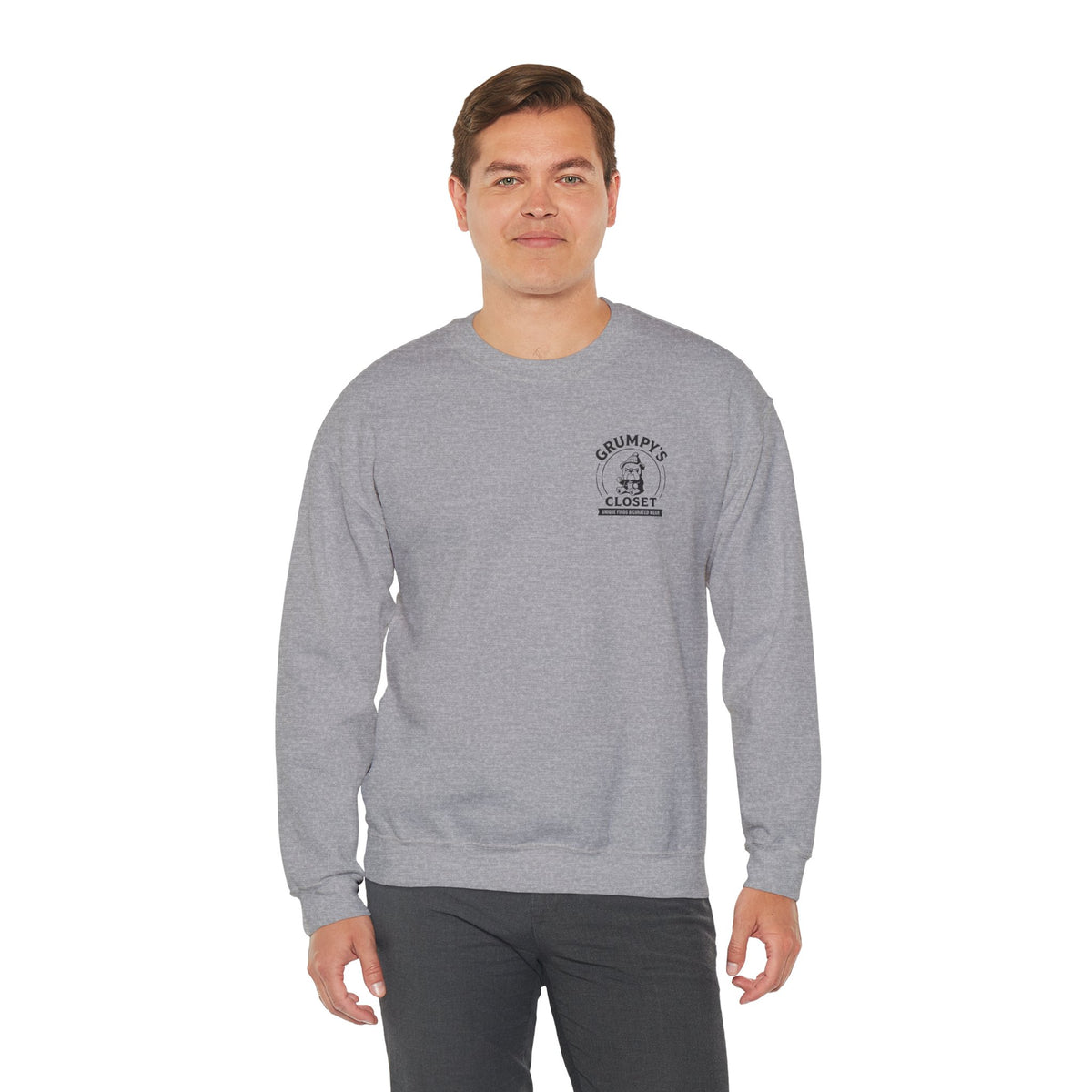 Grumpy’s Closet Crewneck Sweatshirt | Cozy Logo Pullover