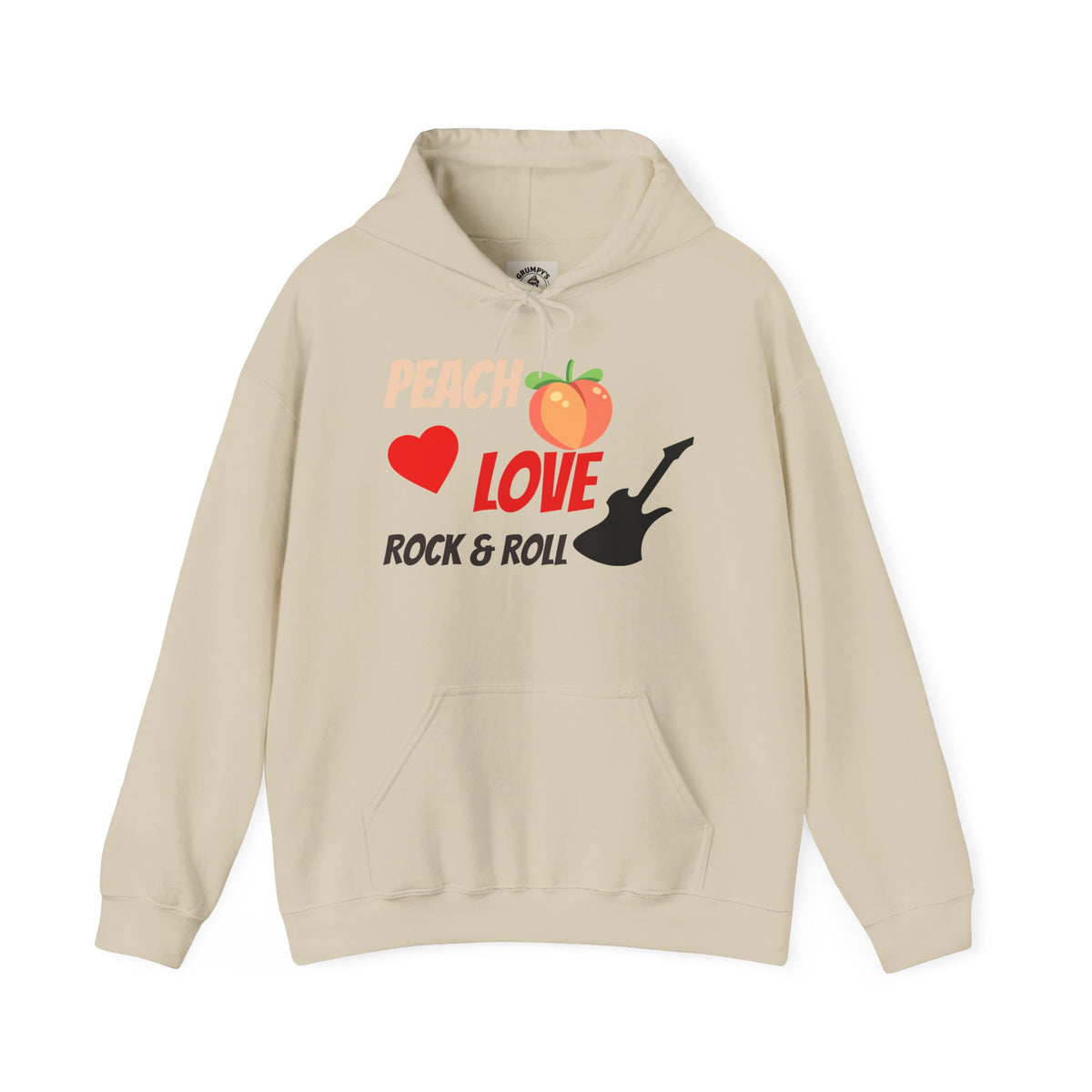 Peach Love Rock & Roll Hoodie | Original Front Logo