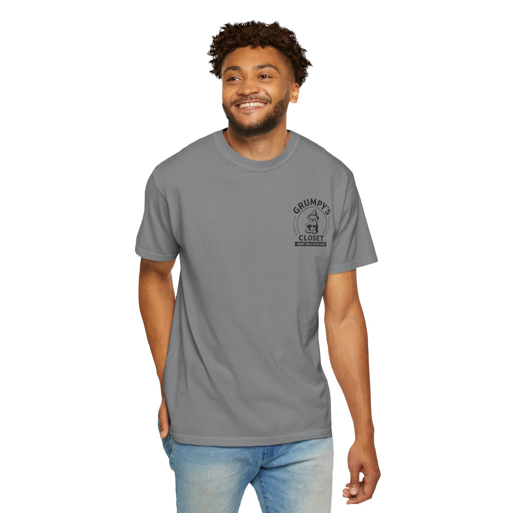 Grumpy’s Closet Bulldog Logo T-Shirt | Garment-Dyed Graphic Tee