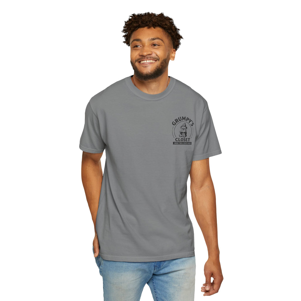 Grumpy’s Closet Bulldog Logo T-Shirt | Garment-Dyed Graphic Tee