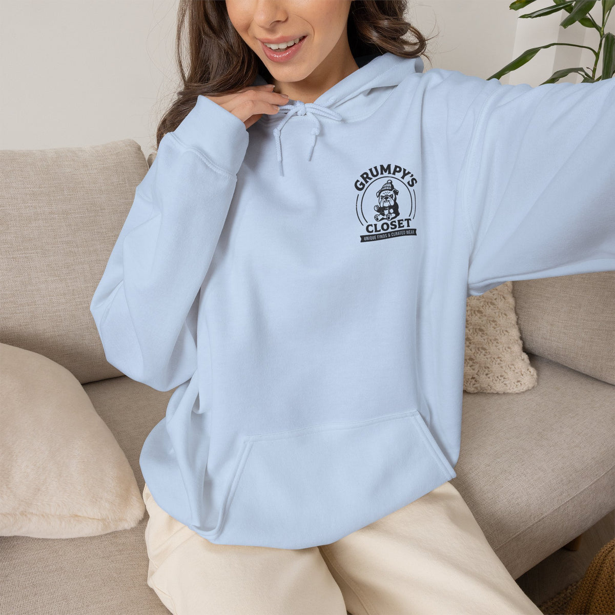 Grumpy's Closet Logo Hoodie | Unisex Graphic Pullover