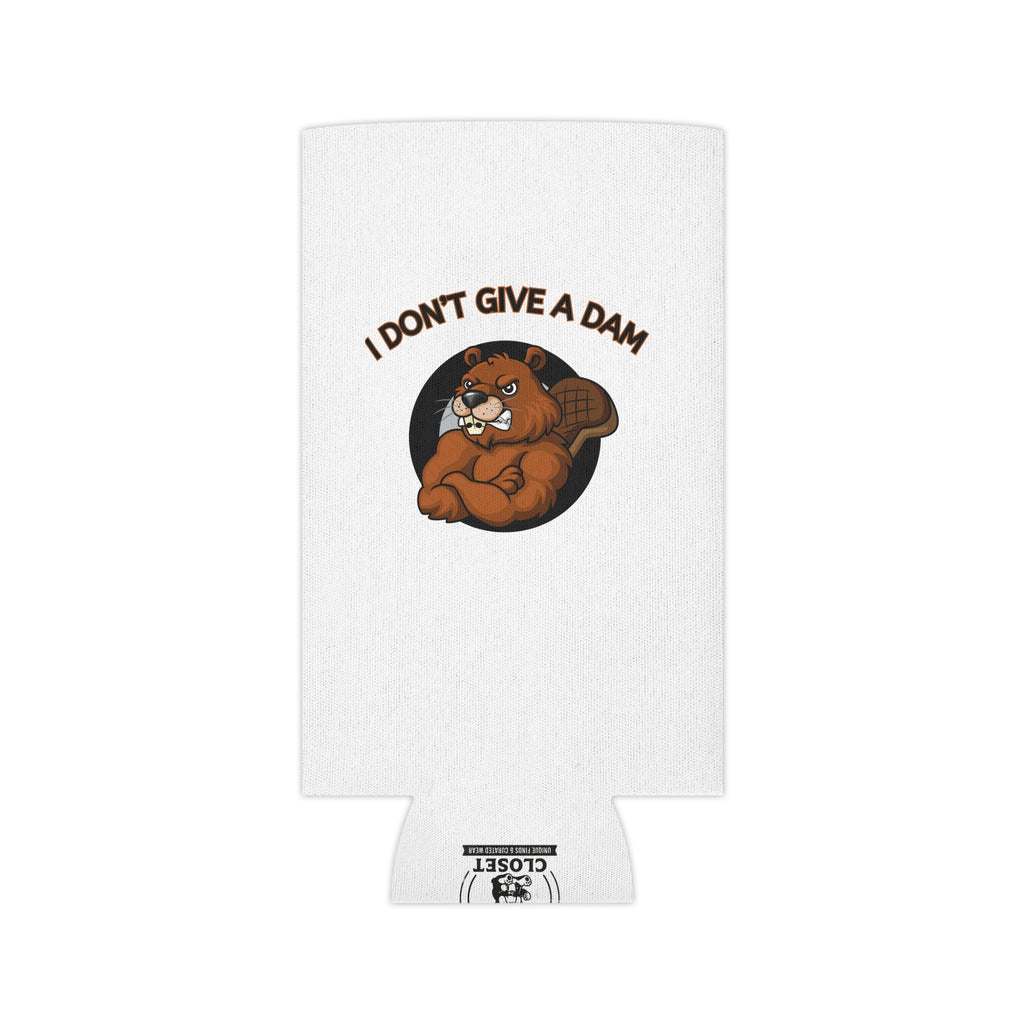 I Don't Give a Dam Beaver Can Cooler — Funny Outdoor Beverage Insulator