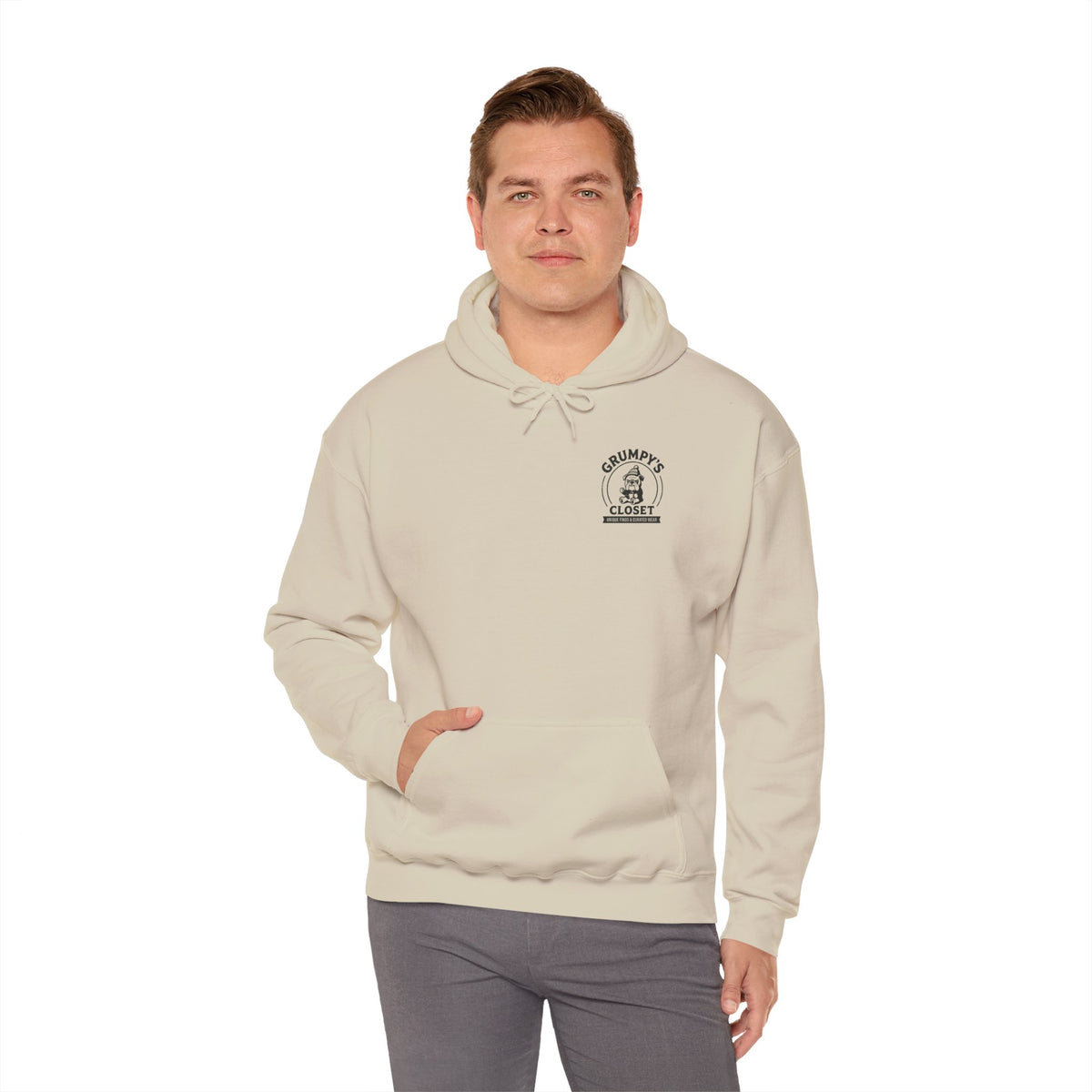 Grumpy's Closet Logo Hoodie | Unisex Graphic Pullover