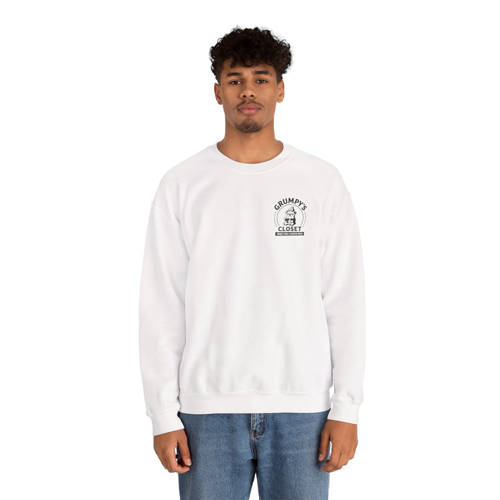 Grumpy’s Closet Crewneck Sweatshirt | Cozy Logo Pullover
