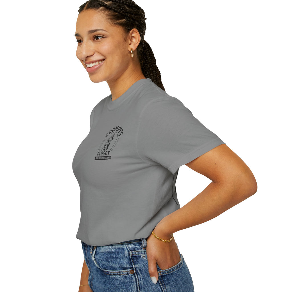 Grumpy’s Closet Bulldog Logo T-Shirt | Garment-Dyed Graphic Tee