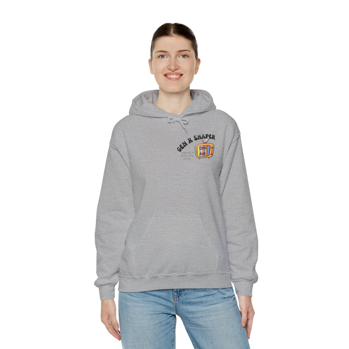 Gen X 70s & 80s TV Shows Bingo Hoodie | Retro Nostalgia Sweatshirt