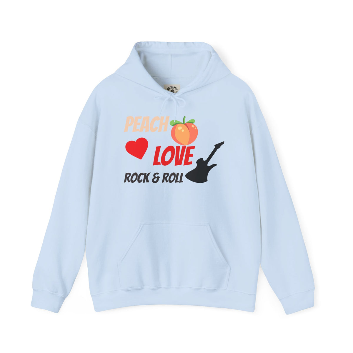 Peach Love Rock & Roll Hoodie | Original Front Logo
