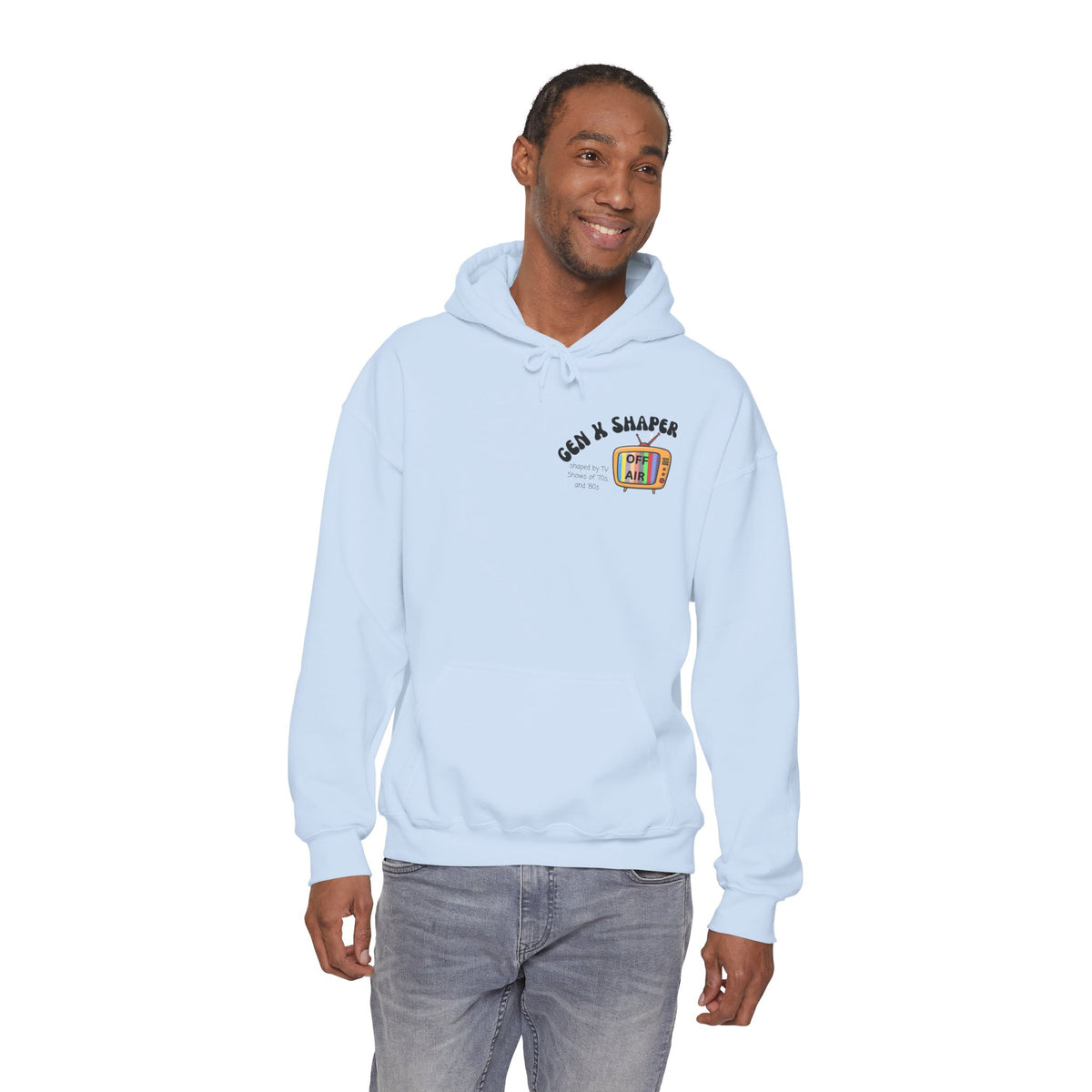 Gen X 70s & 80s TV Shows Bingo Hoodie | Retro Nostalgia Sweatshirt
