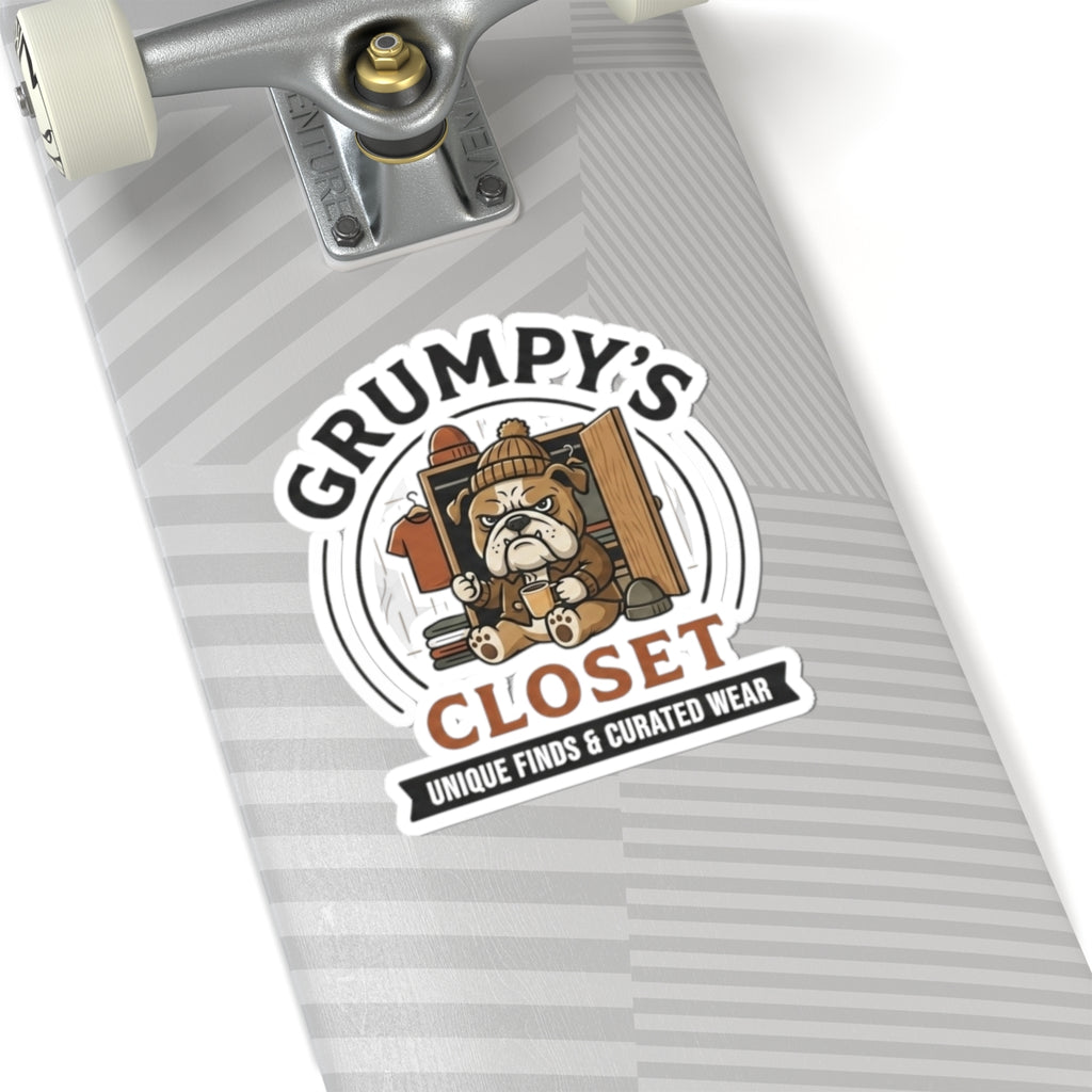 Grumpy's Closet Logo Stickers — Kiss-Cut Branded Decals