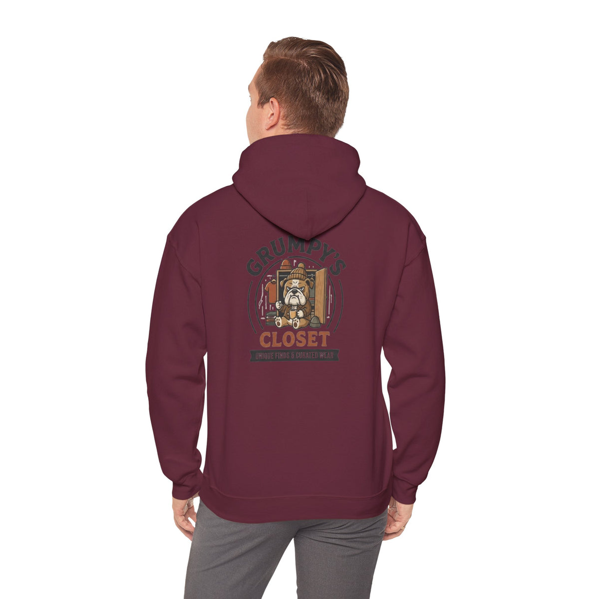 Grumpy's Closet Logo Hoodie | Unisex Graphic Pullover