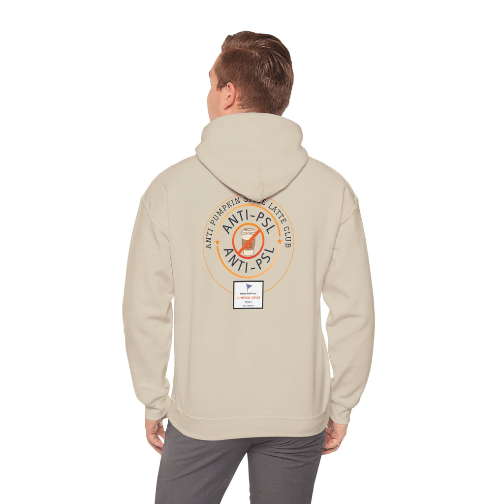Anti Pumpkin Spice Hoodie, Funny Marked Safe Fall Pullover, Sarcastic Anti PSL Sweatshirt, Gildan 18500 Autumn Holiday Outerwear