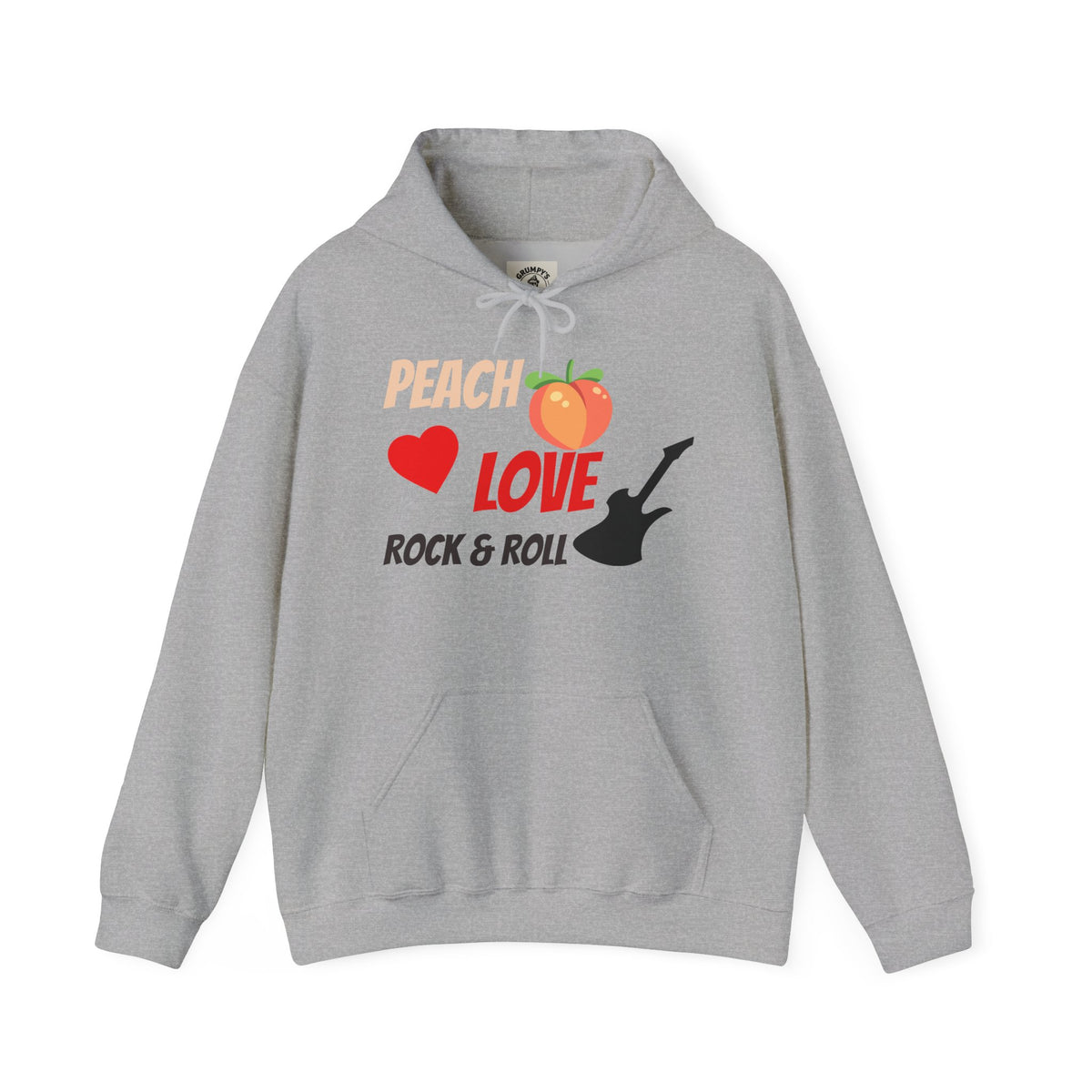 Peach Love Rock & Roll Hoodie | Original Front Logo
