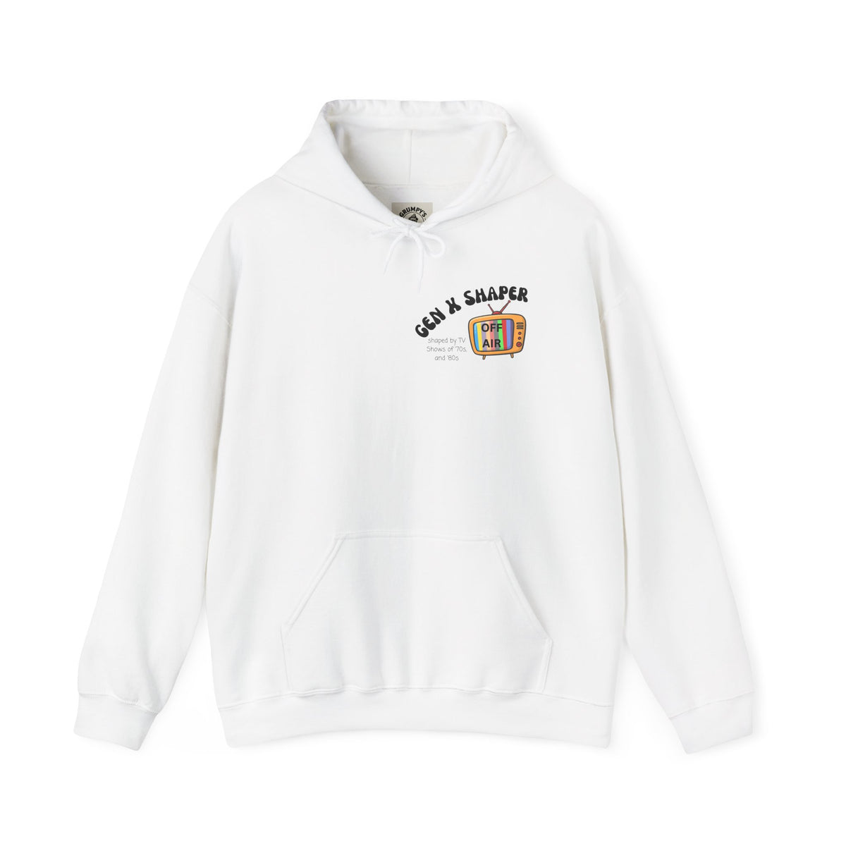 Gen X 70s & 80s TV Shows Bingo Hoodie | Retro Nostalgia Sweatshirt