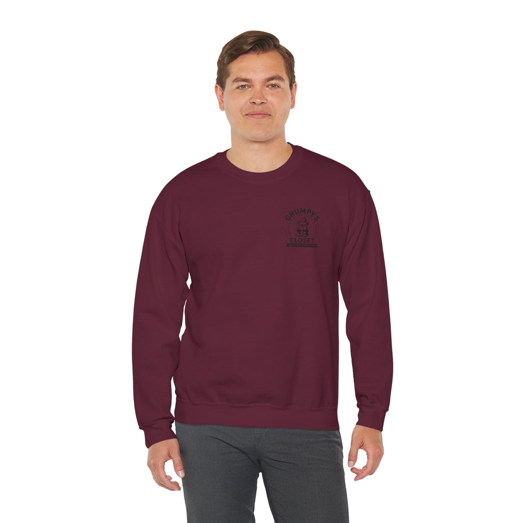 Grumpy’s Closet Crewneck Sweatshirt | Cozy Logo Pullover