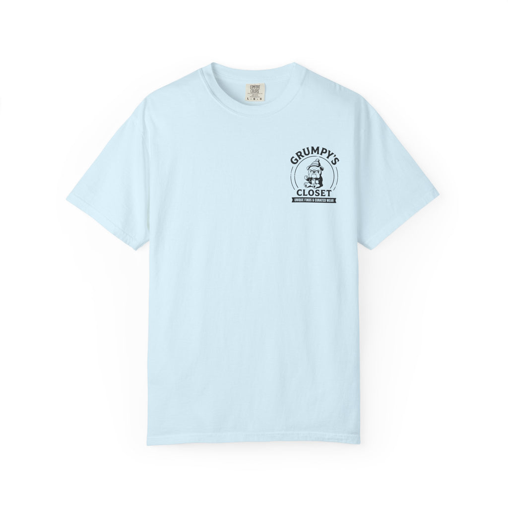 Grumpy’s Closet Bulldog Logo T-Shirt | Garment-Dyed Graphic Tee