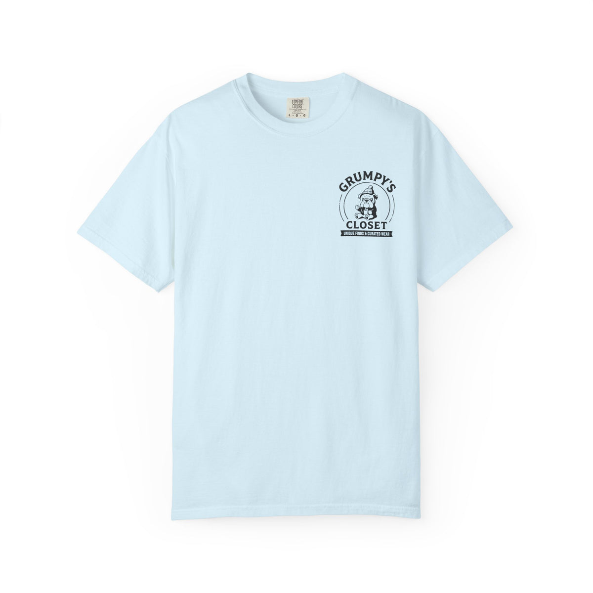 Grumpy’s Closet Bulldog Logo T-Shirt | Garment-Dyed Graphic Tee