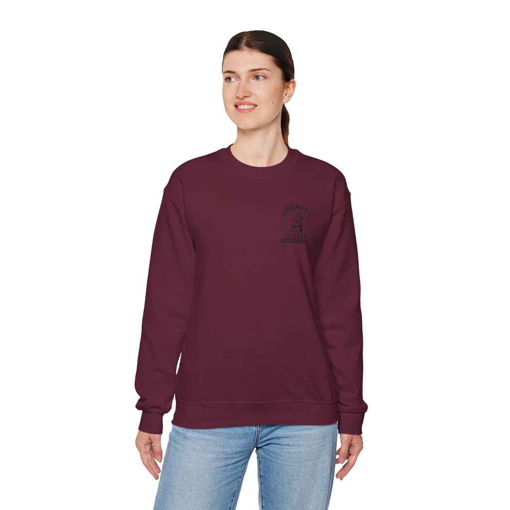 Grumpy’s Closet Crewneck Sweatshirt | Cozy Logo Pullover