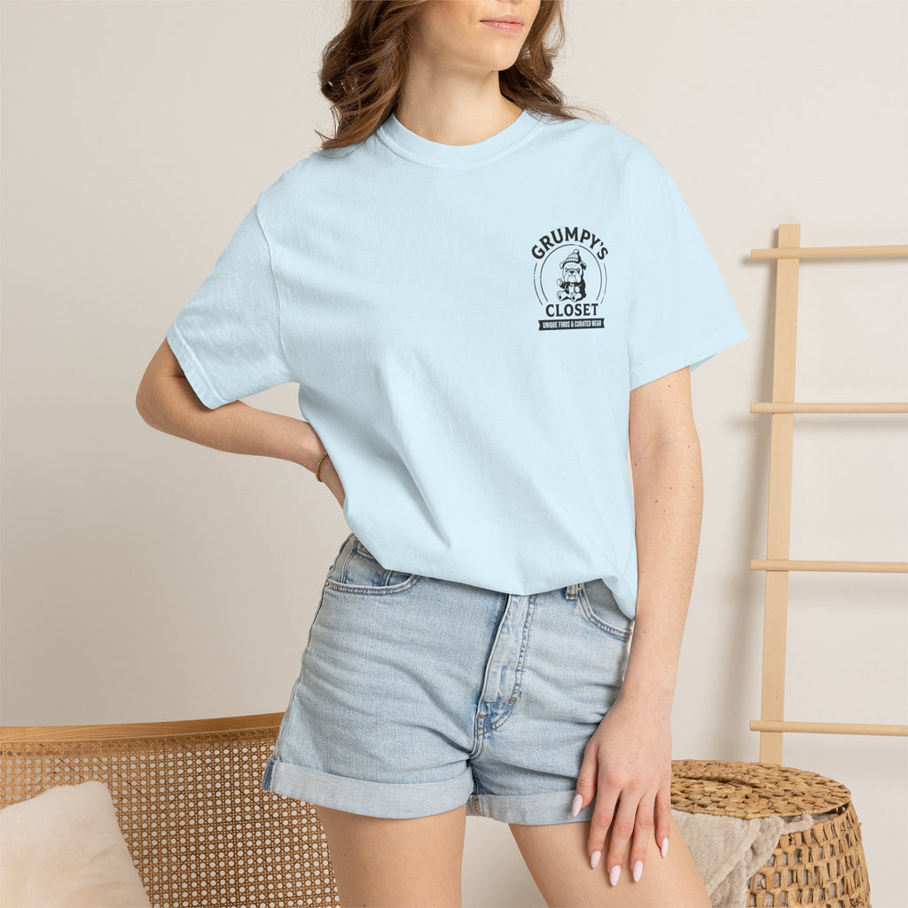 Grumpy’s Closet Bulldog Logo T-Shirt | Garment-Dyed Graphic Tee
