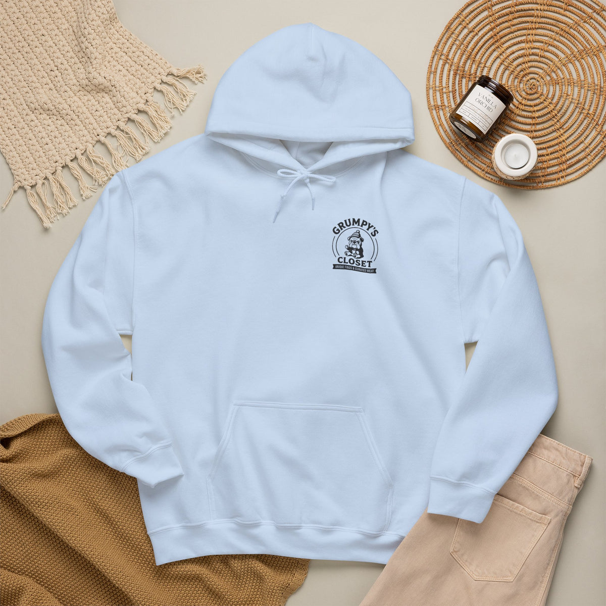 Grumpy's Closet Logo Hoodie | Unisex Graphic Pullover